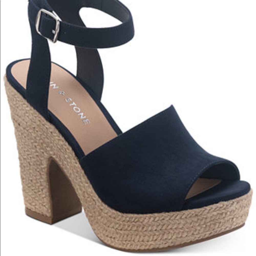 NWT SUN + Stone espadrille sandals